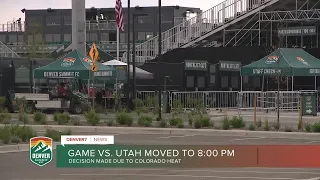 Denver Summit FC's game delayed due to extreme heat