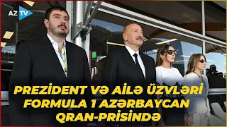 Prezident İlham Əliyev və birinci xanım Mehriban Əliyeva Formula 1 Azərbaycan Qran-Prisində