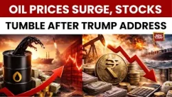 Акции падают, нефть взлетает выше 100 долларов после предупреждения Дональда Трампа об Иране.