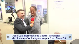 José Luis Bermúdez de Castro inaugurates his studio at Canal 33