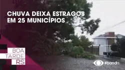 Chuva deixa estragos em 25 municípios