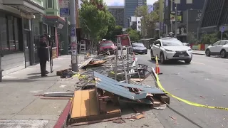 Driver rams into San Francisco parklets