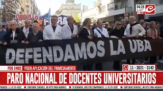 Paro nacional de docentes universitarios y marcha federal