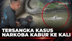 Dramatic! Drug Den Raid in Medan, Suspects Jump Into River to Escape | HANDCUFFS