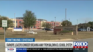 Fairhope leaders consider breaking away from Baldwin County school system