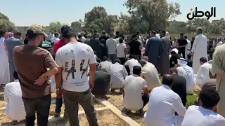 مشاهد من جنازة محمد شعث مسؤول السفارة الفلسطينية بمعبر رفح