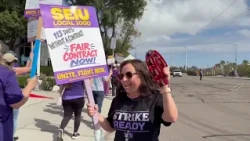 State workers in San Diego walk off the job in historic one-day strike over pay and health care