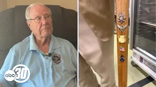 90-year-old veteran seeks help finding custom cane lost at Costco in Clovis