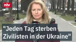 ntv-Reporterin Kriewald berichtet über den Jahrestag des Butscha-Massakers | ntv
