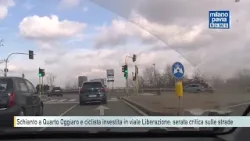Schianto a Quarto Oggiaro e ciclista investita in viale Liberazione: serata critica sulle strade