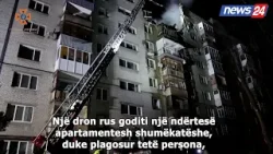 Dronet ruse godasin nje bllok apartamentesh në Dnipro. Shihni shkatërrimin