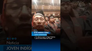Indigenous youth achieves his professional dream and graduates from the Santander Technological U...