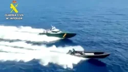 WATCH | High-speed boat chase during massive drug bust in Spain