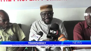 Civil Society Coalition Commends Gov. Okpebholo Over Obagie, Oke-Oroma Land Dispute