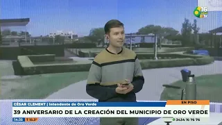 P6 César Clement   39 aniversario de la creación del municipio de oro verde