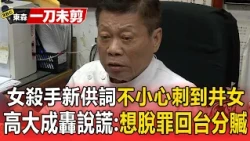 一刀未剪／【河口湖命案】女殺手楊閔涵新供詞「拿刀想輕生」不小心刺到井女...高大成轟「從頭到尾都在說謊」科學打臉：為了想早點脫罪回台灣分贓！