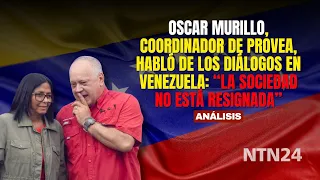 Óscar Murillo, from Provea, spoke on the dialogues in Venezuela: "Society is not resigned"