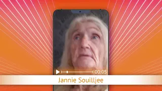 TV Oranje app video message - Jannie Souilljee