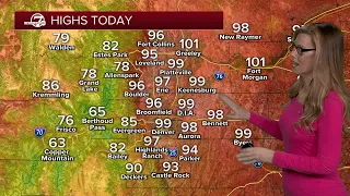 Record heat for Denver today, a cool down next week