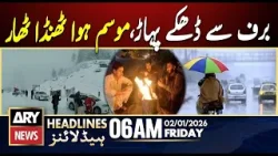 Snow-capped mountains, cold weather | ARY News 6 AM Headlines | 2nd Jan 2026