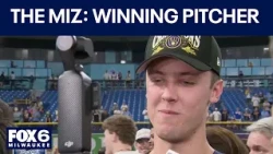 Jacob Misiorowski reacts to World Series victory | FOX6 News Milwaukee