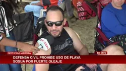 Defensa Civil prohíbe uso de Playa Sosua por suerte oleaje Defensa Civil prohíbe uso de Playa Sosua por suerte oleaje