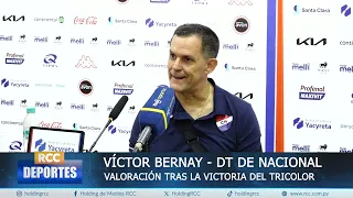 VÍCTOR BERNAY - NACIONAL HEAD COACH - ASSESSMENT AFTER THE TRICOLOR VICTORY