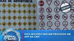 Dois milhões iniciam processo em APP da CNH | Jornal da Band | Aconteceu Na Semana