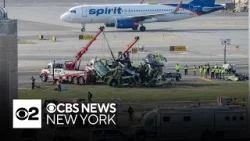 Crews work to reopen LaGuardia runway after deadly crash