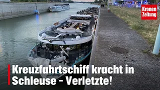 Cruise Ship Crashes Into Lock – Injuries Reported! | krone.tv NEWS