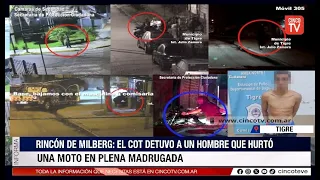 CINCO TV - RINCÓN DE MILBERG: THE COT ARRESTED A MAN WHO STOLE A MOTORCYCLE IN THE MIDDLE OF THE ...