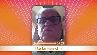 TV Oranje app video message - Doeke Hemstra