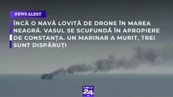 Încă o navă lovită de drone în Marea Neagră. Vasul se scufundă în apropiere de Constanța