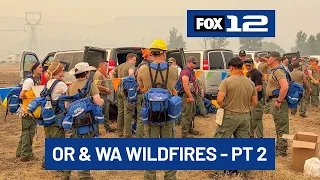 Oregon fire update, Sunday evening, Aug. 9 PART 2: Air National Guard help with Grasshopper Fire