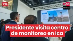 Presidente José Jerí visita el Centro de Monitoreo de Seguridad Regional en Ica