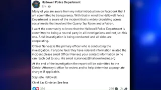 Hallowell police investigate incident at Quarry Tap Room