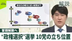 【解説】冒頭解散、“政権選択”選挙へ　政界ポジショニングマップでみる10党の立ち位置