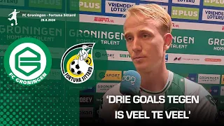 Aanvoerder Thijmen Blokzijl ziet Groningen tegen Fortuna in eigen huis drie tegentreffers krijgen