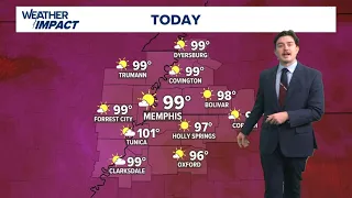The heat continues, little change from yesterday