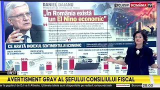Daniel Dăianu sounds the national alarm. "In Romania, there is an economic El Nino!"
