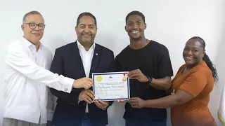 CONADIS honors Christopher Melenciano for his gold medal at the 2026 Central American Games