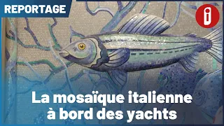 Italian mosaics on board yachts