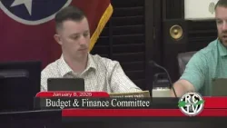 Budget & Finance Committee - January 8, 2026