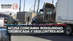 Inseguridad desbordada y su impacto en la inversión: Concamin Inseguridad desbordada y su impacto en la inversión: Concamin