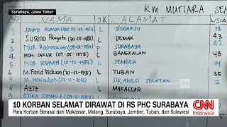 10 Korban Selamat Dirawat di RS PHC Surabaya