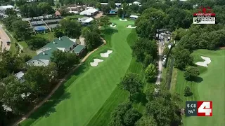 Final preps being done in and around Bellerive Country Club ahead of BMW Championship