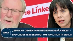 BERLIN LEFT: "Speaks against their ability to govern" - Thierse attacks Red-Green-Red!
