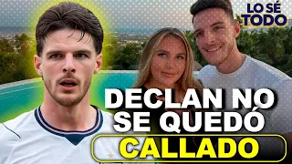 Declan Rice's wife was mocked and he stepped up to defend her | Channel 1