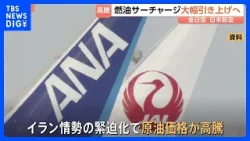 ANAとJAL 国際線の燃油サーチャージを“最大で2倍”引き上げる見通し　イラン情勢めぐる原油価格の高騰が影響｜TBS NEWS DIG
