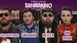 Superguepardo, Cardamo, Butler e Ani Disha - Dreaming San Marino Song Contest - I casting